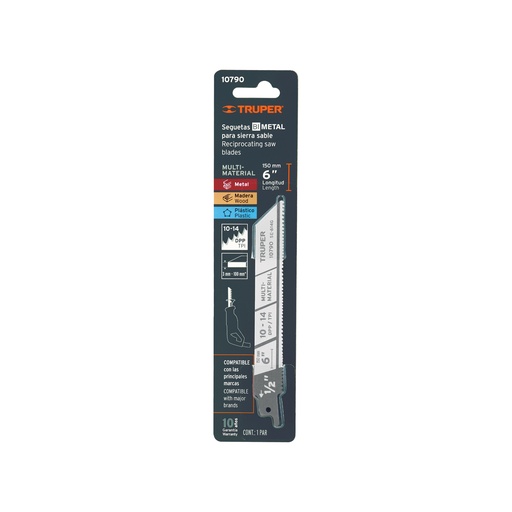 [10790] BLISTER CON 2 SEGUETAS SIERRA SABLE 6' 10-14 DPP USO GENERAL