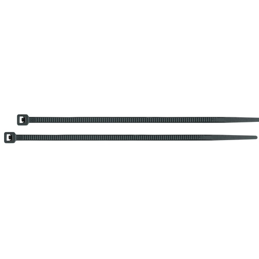 [44320] BOLSA CON 100 CINCHOS PLASTICOS 18 LB, 100X2.5 MM, NEGROS