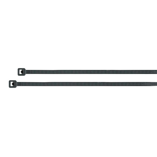 [44322] BOLSA CON 100 CINCHOS PLASTICOS 18 LB, 200X2.5 MM, NEGROS