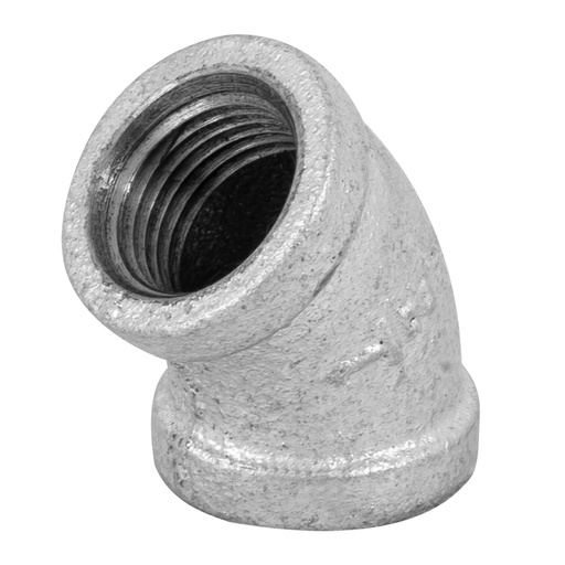 [47539] CODO 45° ACERO GALVANIZADO DE 1/2', FOSET
