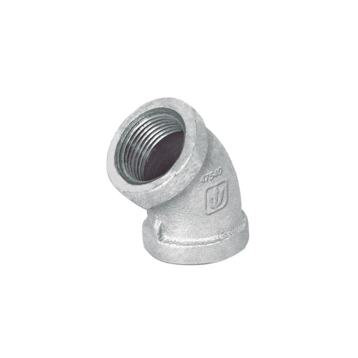 [47540] CODO 45° ACERO GALVANIZADO DE 3/4', FOSET