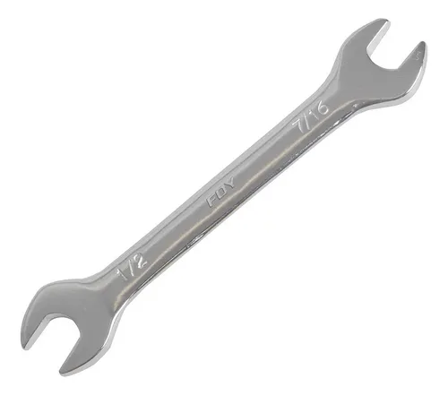 [ES1416] LLAVE ESPAÑOLA PULIDO ESPEJO EN PULGADAS, 7/16" X 1/2"
