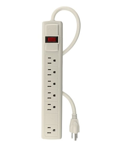 [47182] MULTICONTACTO 16 AWG USO RUDO CON 6 ENTRADAS, VOLTECK