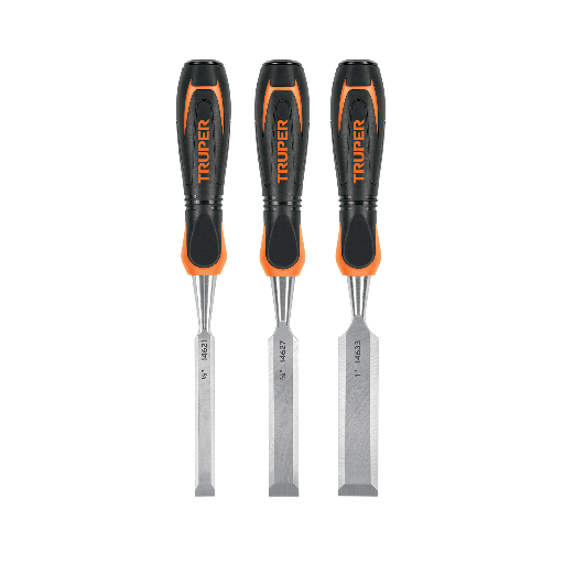 [17759] JUEGO DE 3 FORMONES MANGO COMFORT GRIP, TRUPER 